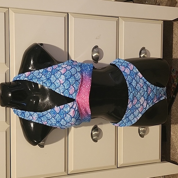 Halter Mermaid swimsuit 2pc bikini - Picture 1 of 11